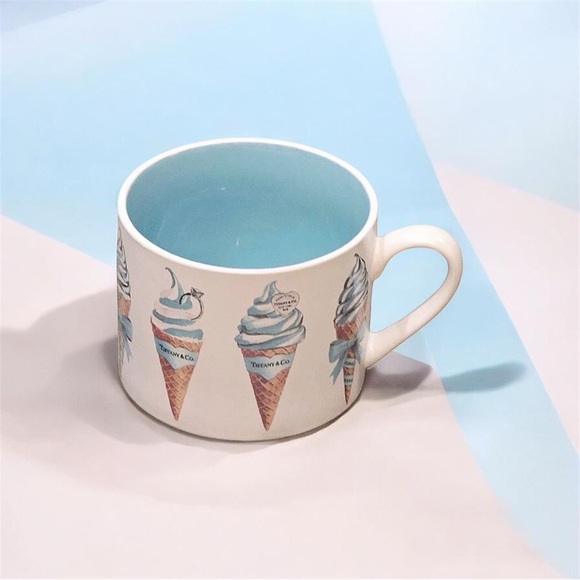 Tiffany & Co. Ice Cream Cone Design Ceramic Mug, NWT - Picture 2 of 5
